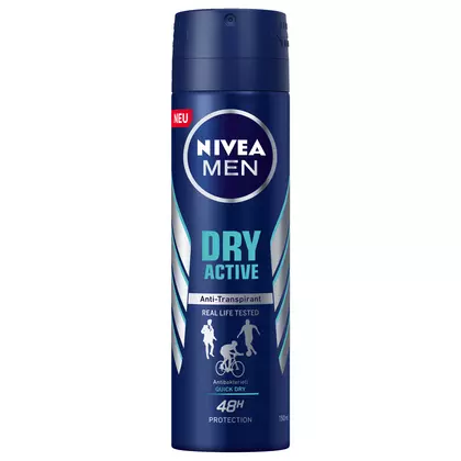 Deodorant spray NIVEA Men Active Dry, 150ml
